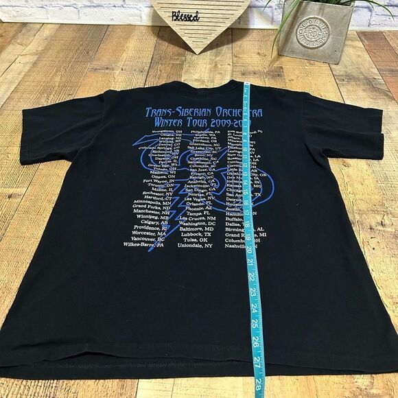 Trans-Siberian Orchestra Tour Shirt Mens Large Black 2009 Double Sided Anvil Tag - Picture 10 of 10